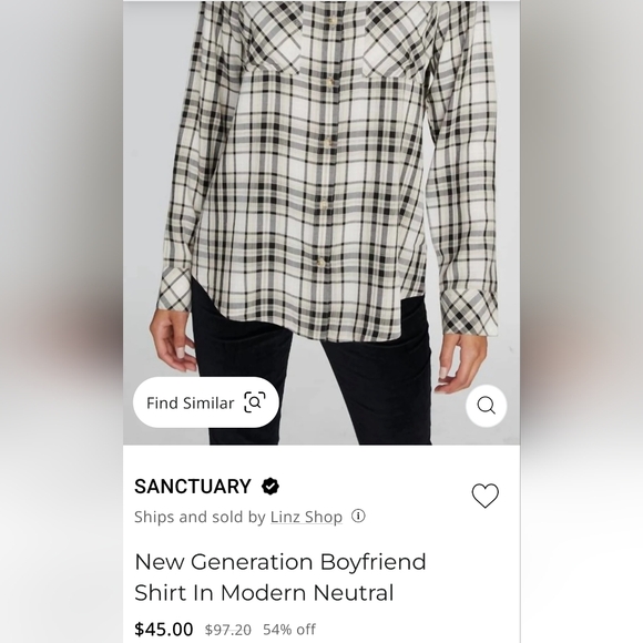 SANCTUARY BUTTON DOWN - Picture 2 of 5